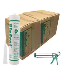 Load image into Gallery viewer, BioSeal Silicone 10.1oz - Waterproof / Kitchen and Bath Grade / Silicone Sealant Caulk