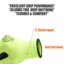 Load image into Gallery viewer, SAVER HEAVY DUTY High Visibility Latex Green Work and Gardening Gloves