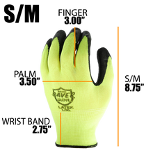 Load image into Gallery viewer, SAVER HEAVY DUTY High Visibility Latex Green Work and Gardening Gloves
