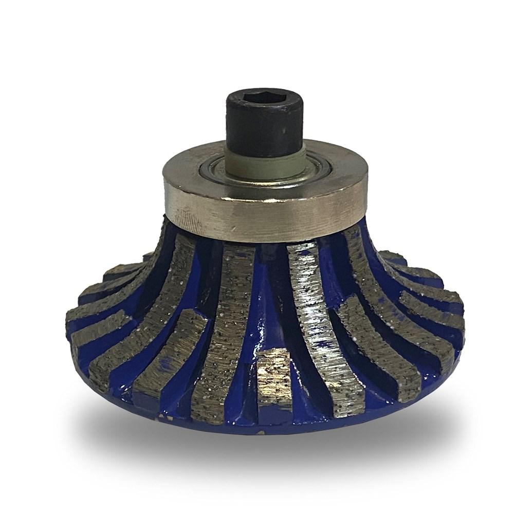 B type Demi Bullnose Router Bit with Segment Map Diamond