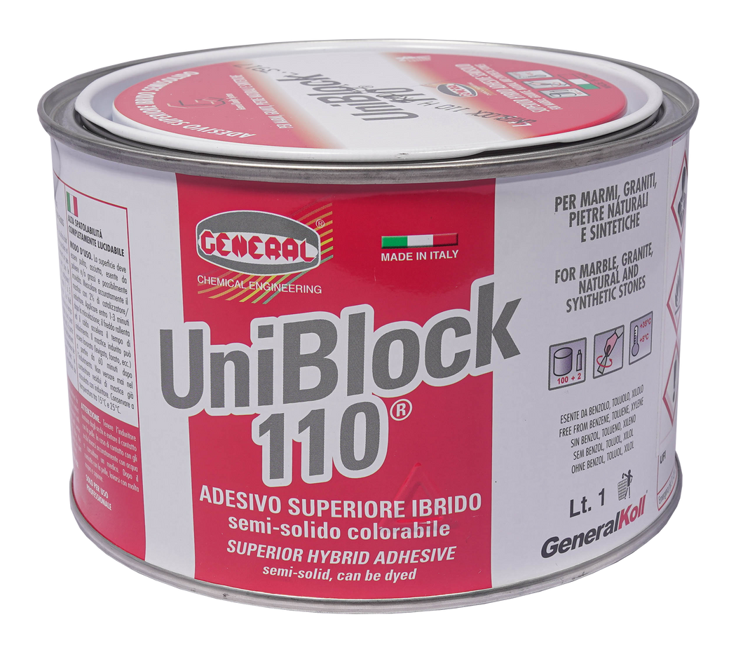General Uniblock 110H, Perfect Clear Glue for Marble, Granite and Quartz Stone
