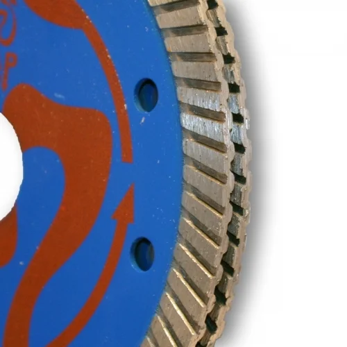 4" DOUBLE TUCK POINT  X 6.4X 10X 22.23MM  - BLUE TURBO