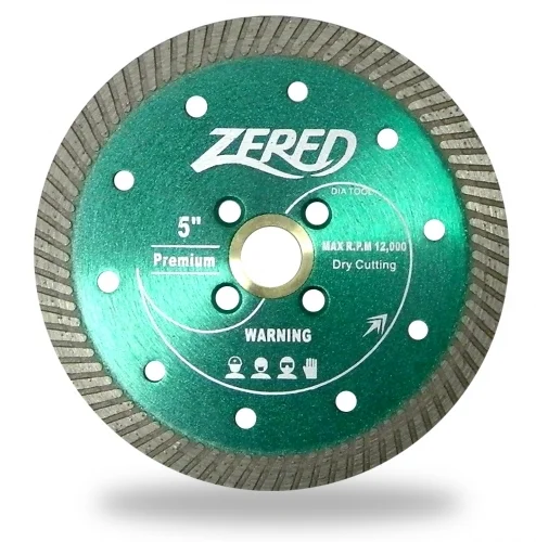 5" Green Turbo Blade x 5/8-7/8" - GREEN