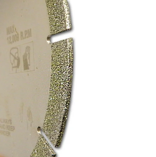 5" ELECTROPLATED MARBLE BLADE - GLASS CUTTING