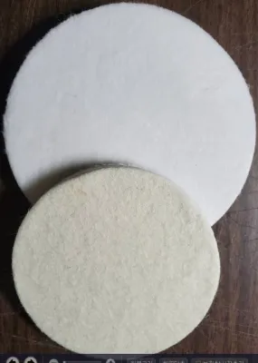 4" X 1/4" THICK FELT DISK WITH VELCRO BACKING SUPREME SOFT