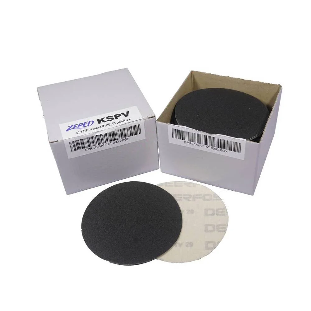 5" KSP Silicone Carbide Sand Paper, Velcro E-Weight, 50pcs/box, Wet and Dry