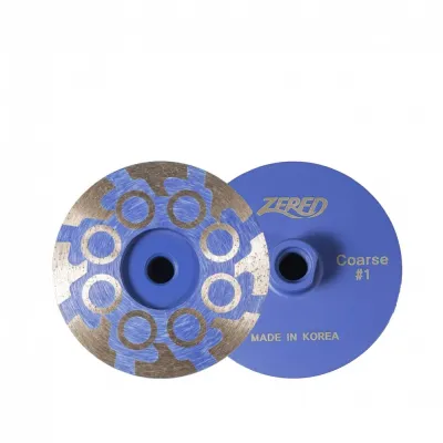 4" T-seg Resin Turbo Cup, Coarse - Blue