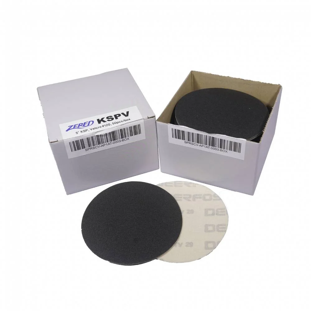 5" KSP Silicone Carbide Sand Paper, Velcro E-Weight, 50pcs/box, Wet and Dry