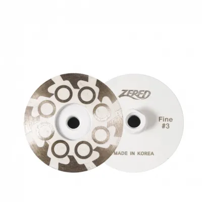 4" T-seg Resin Turbo Cup, Fine - White
