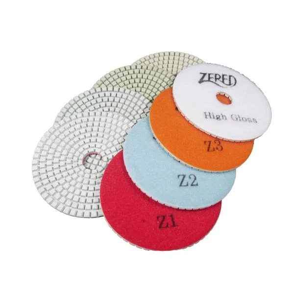 4" Z Type, 3 Step Pad for Engineered Stone and Quartz, Marble