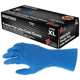 X-Large-50/Bx, Hi-Viz Latex Exam Glove, 11 Mil