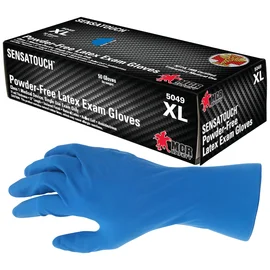 X-Large-50/Bx, Hi-Viz Latex Exam Glove, 11 Mil