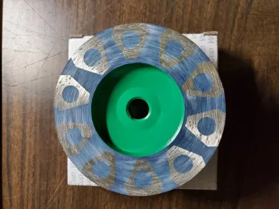 4" Coarse, Resin Turbo Cup x 5/8"-11TH 