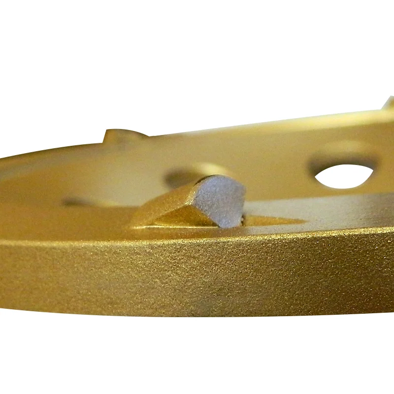 5" PCD Cup Wheel x 5/8"-11th, 4 Segment, Gold(R Type)