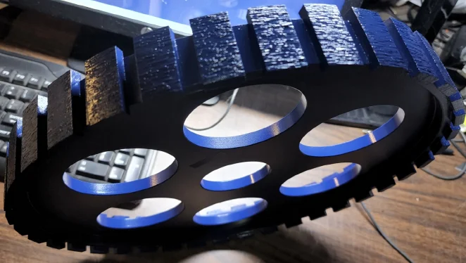 G2MW, 16" Milling Wheel x 1-1/2" POS 1, Metal Body