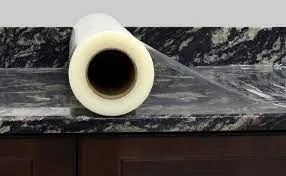 24" x 600' Cultured Marble Protection (76 MIC),  Clear