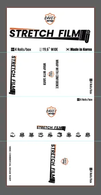 G-18 STRETCH FILMS, 20" x 1150', 18 GAUGE, 4 roll/box