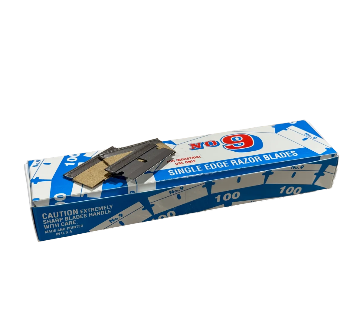 Pack of 100 pcs, #9 Single Edge Razor Blades