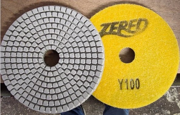 4" - 7 Step Y Type, Premium Resin Polishing Pad for Granite, Quartz