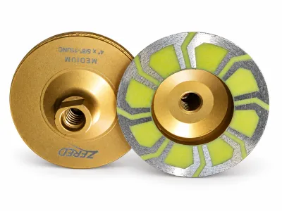 C2TCR, 4" Medium, Resin Turbo Cup x 5/8"-11TH
