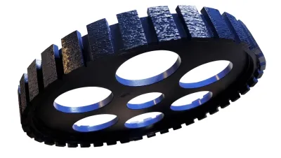 G2MW, 16" Milling Wheel x 1-1/2" POS 1, Metal Body