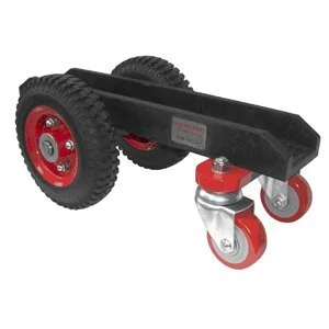 4 Wheel Black Slab Dolly, 19" X 10" X8", 660LBS