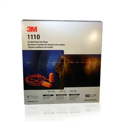 3M-1110 CORDED EAR PLUGS 100PCS