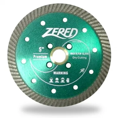 6" Green Turbo Blade  x 5/8-7/8"