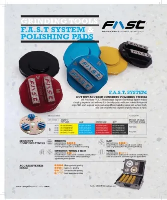 120/150 GRIT F.A.S.T. SYSTEM METAL SEGMENTS 2 SEG