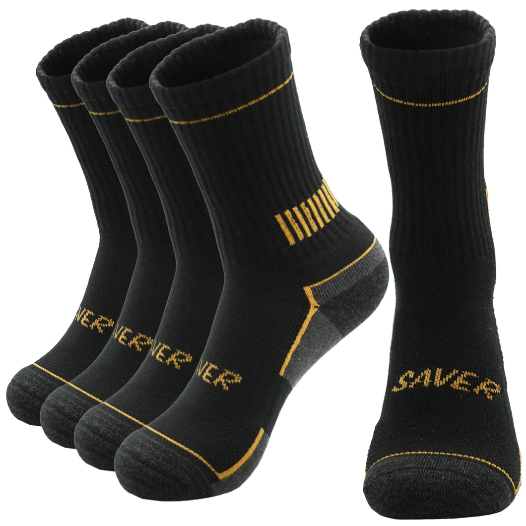 4 Pairs of Premium Working Men's Cotton Socks