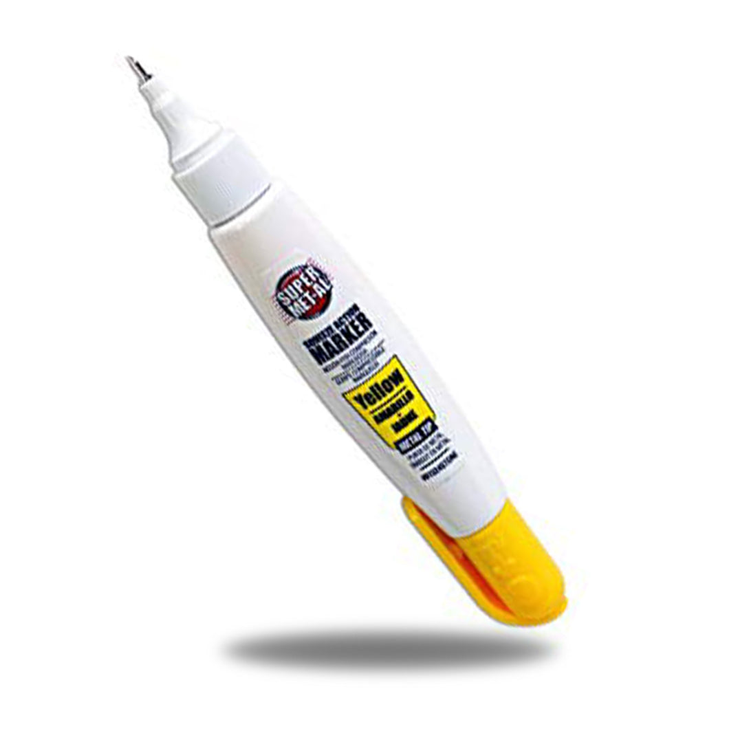 A1 SUPER MET-AL Marker - White/Yellow/Red