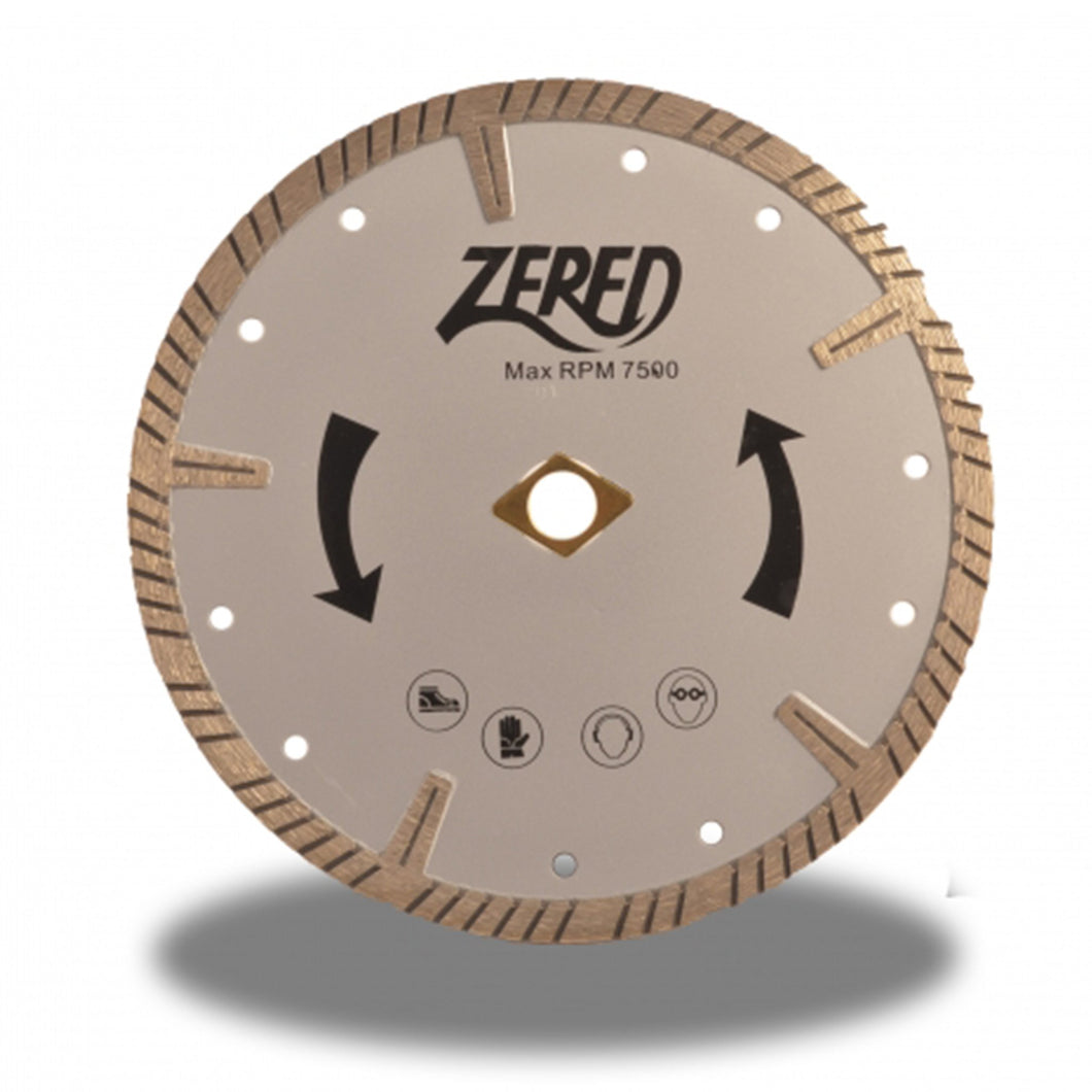 Zered™ G30 Deep Turbo Diamond Blade for Granite and Concrete / Angle Grinder use
