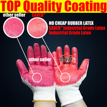 Load image into Gallery viewer, Zered™ Premium RED Latex Rubber Palm Coated Work Gloves
