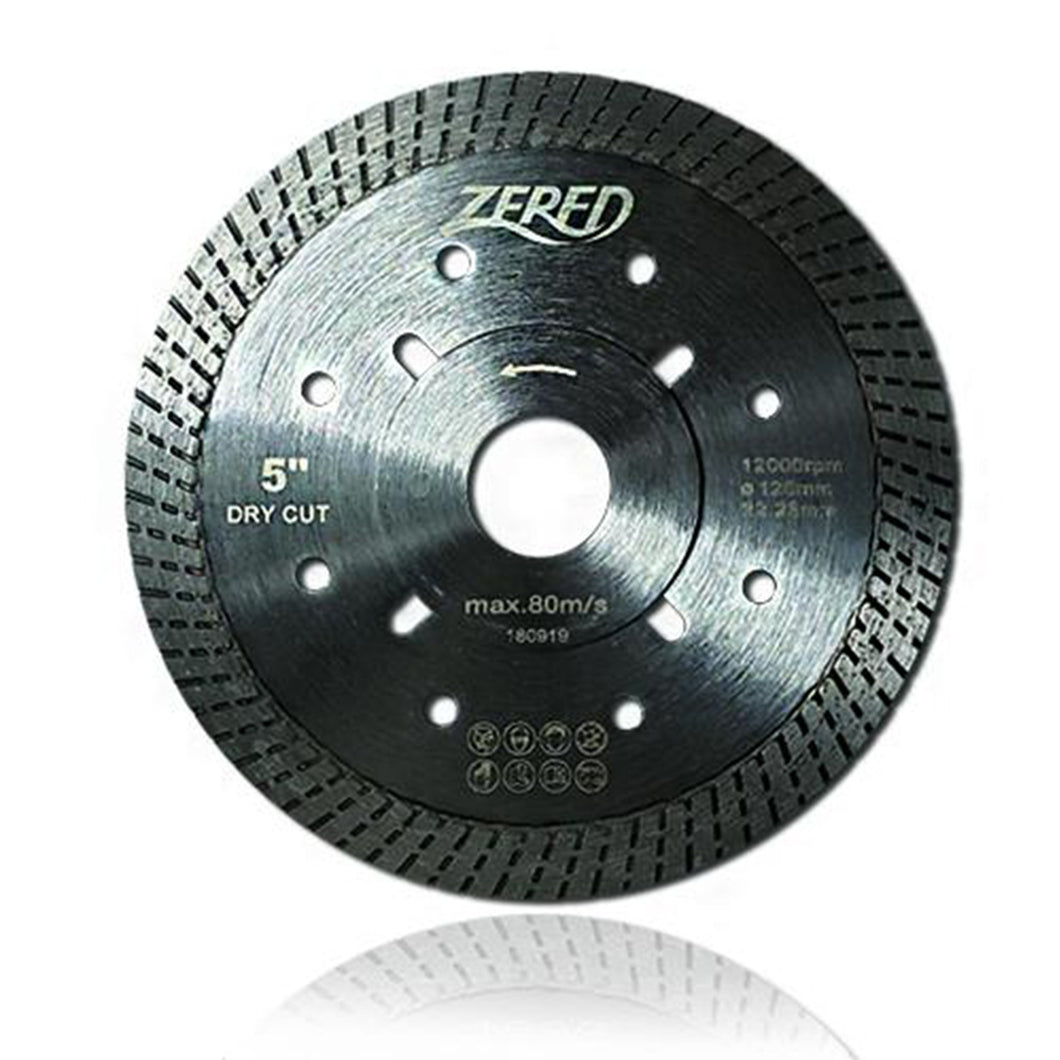 Zered™ Thin Turbo Diamond Blade for Multi Purpose - Marble, Glass, Tiles, Granite and Quartz / Angle Grinder use